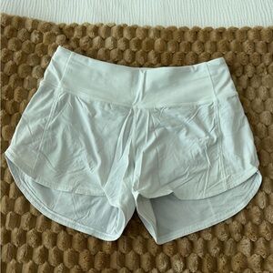 Lululemon Athletica White Athletic Shorts